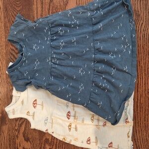 18m Beach Print Summer Dress Set